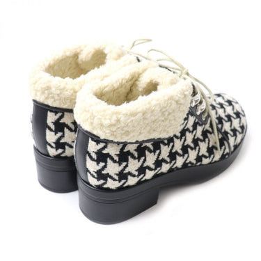 GUCCI boots Bore Black x Ivory Women 37 Used Authentic